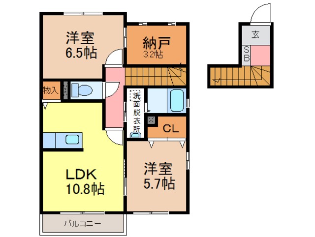 コーエツａ・ｂの間取り