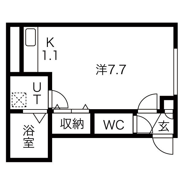 フランジュールあいの里の間取り