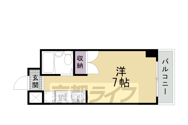 京都市南区吉祥院清水町のマンションの間取り