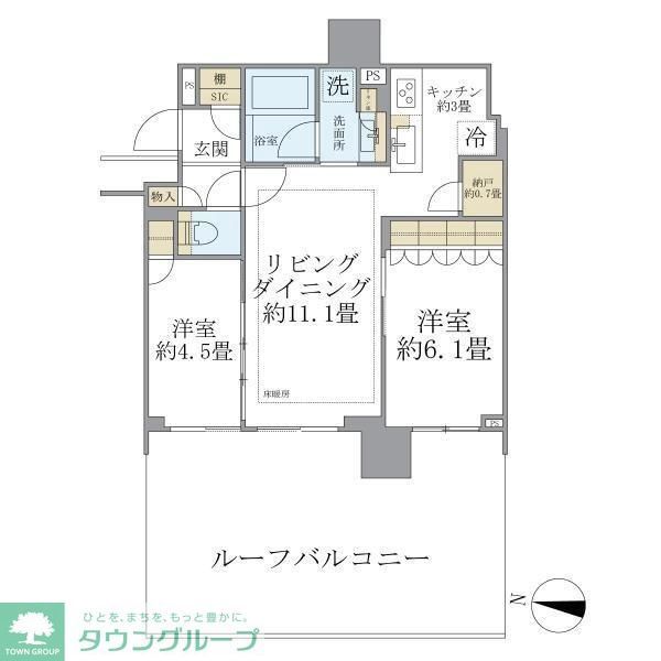 シティタワーズ板橋大山サウスタワーの間取り