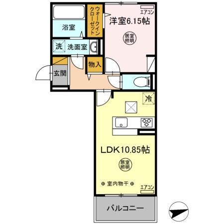 木更津市本郷のアパートの間取り