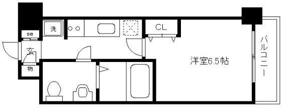 京都市東山区清水４丁目のマンションの間取り