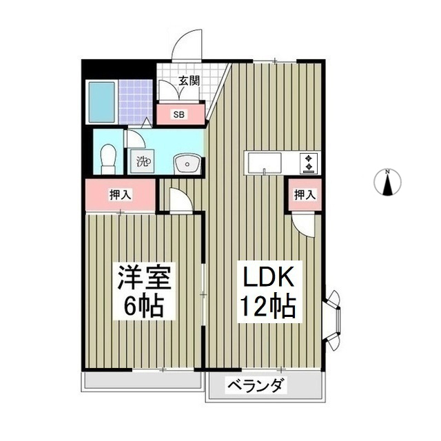 メゾンアスコットB棟の間取り