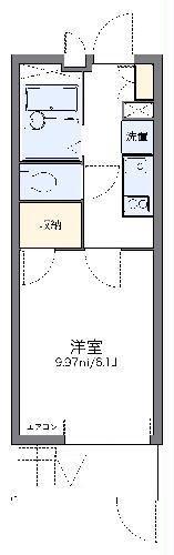 レオパレス星＆ナミ　Ｋ１１の間取り