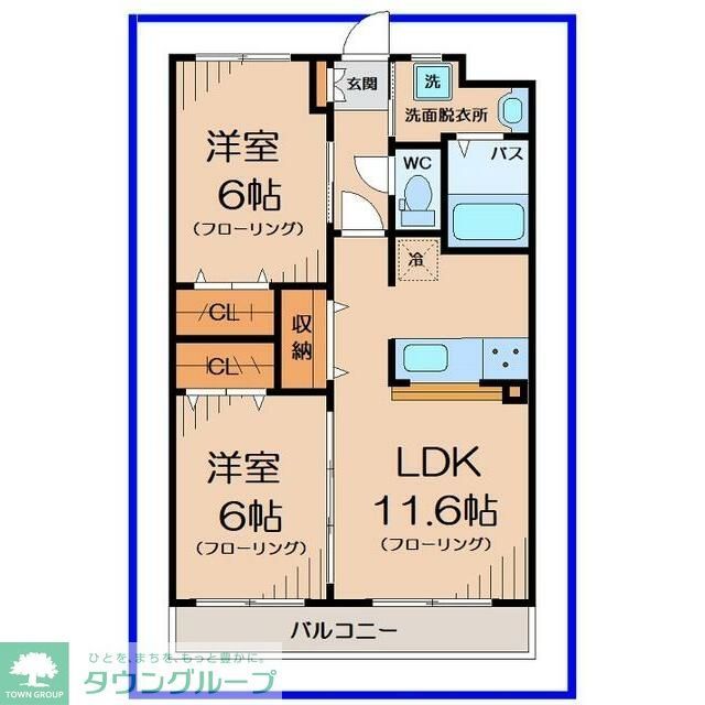 久喜市吉羽のマンションの間取り