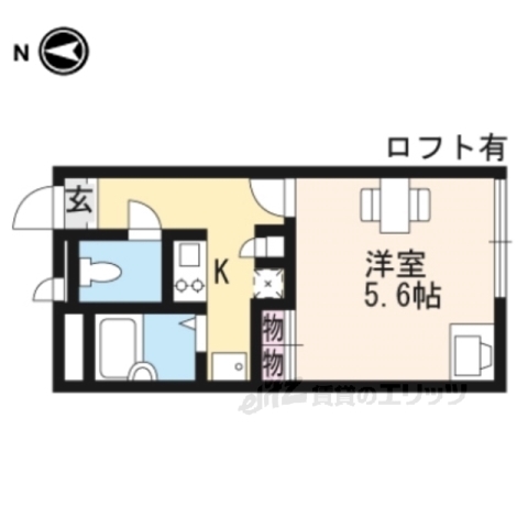 甲賀市水口町中邸のアパートの間取り