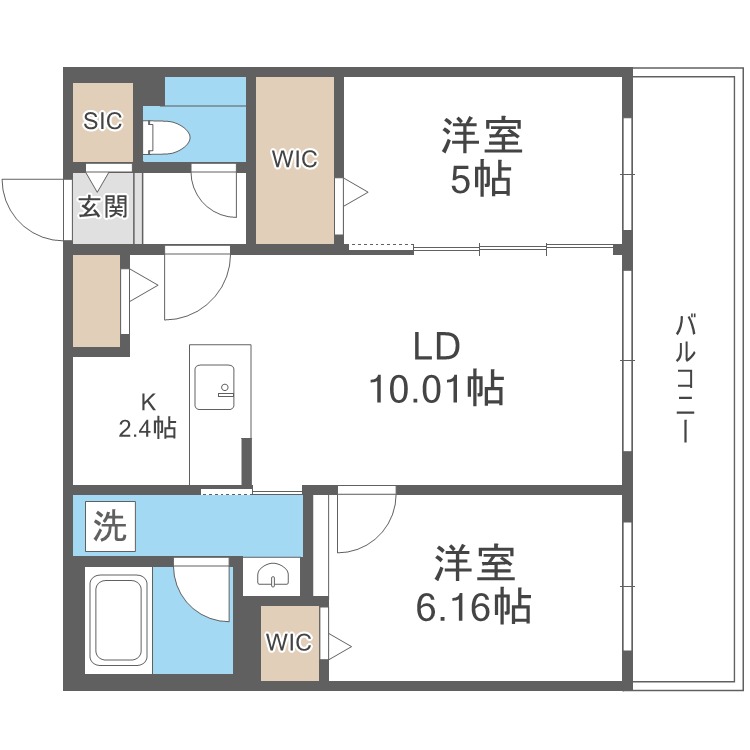 Ｓ－ＲＥＳＩＤＥＮＣＥ二十四軒ａｖｅｌｉｓの間取り