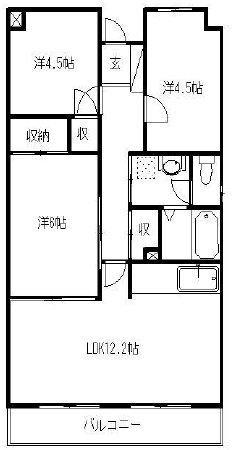 小名川ハイツ谷上IIの間取り