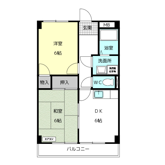 ハイツ宇佐美の間取り