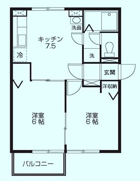 ＦＬＡＴ７（フラットセブン）の間取り