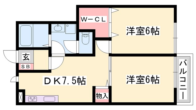 メゾン幸船の間取り