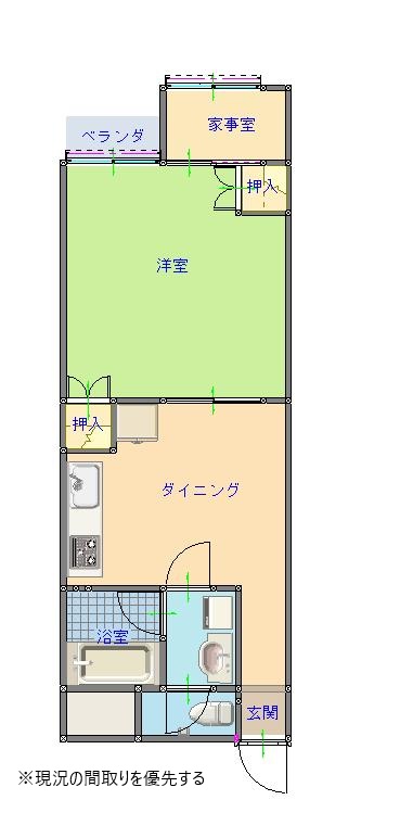 メゾン鳴鹿1番館の間取り