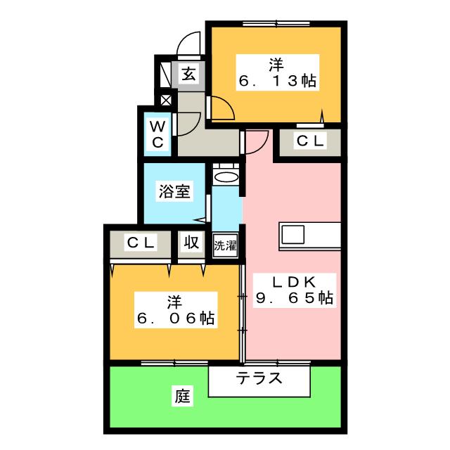 プランドールかがりの間取り