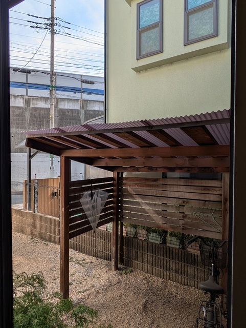 眺望　清掃前、参考写真