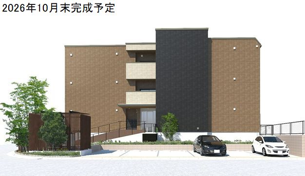 建物外観　10月末完成