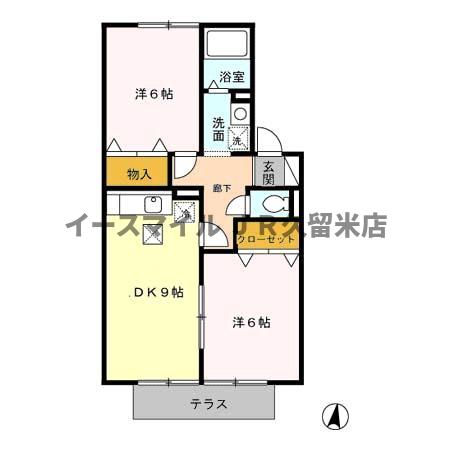 ルミエール南花畑の間取り写真