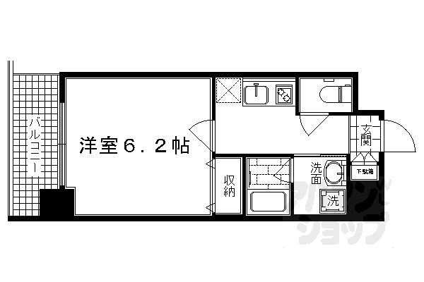 アスヴェル京都外大前の間取り写真