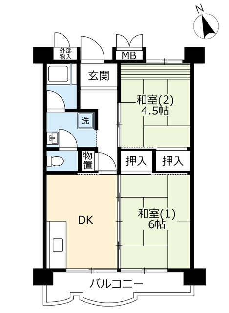 UR戸頭の間取り写真