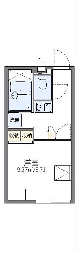 レオパレスパストラルの間取り