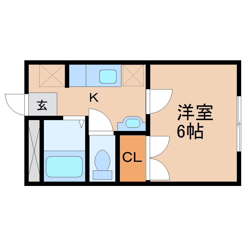 サンパレス松岡町の間取り