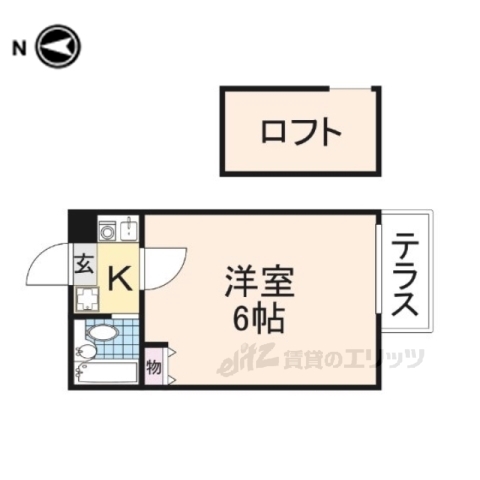 奈良市学園朝日町のマンションの間取り