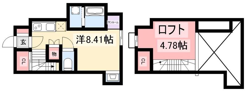 パークフロント清明山の間取り