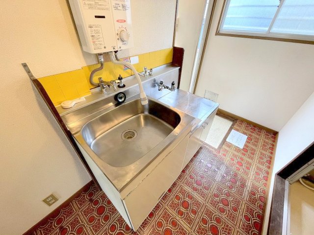 キッチン　ガスキッチン2口設置可