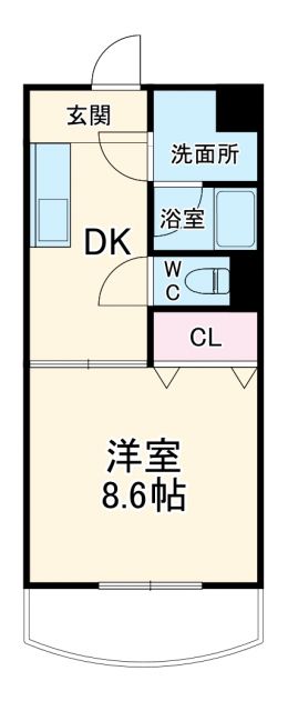 豊川市上野のマンションの間取り