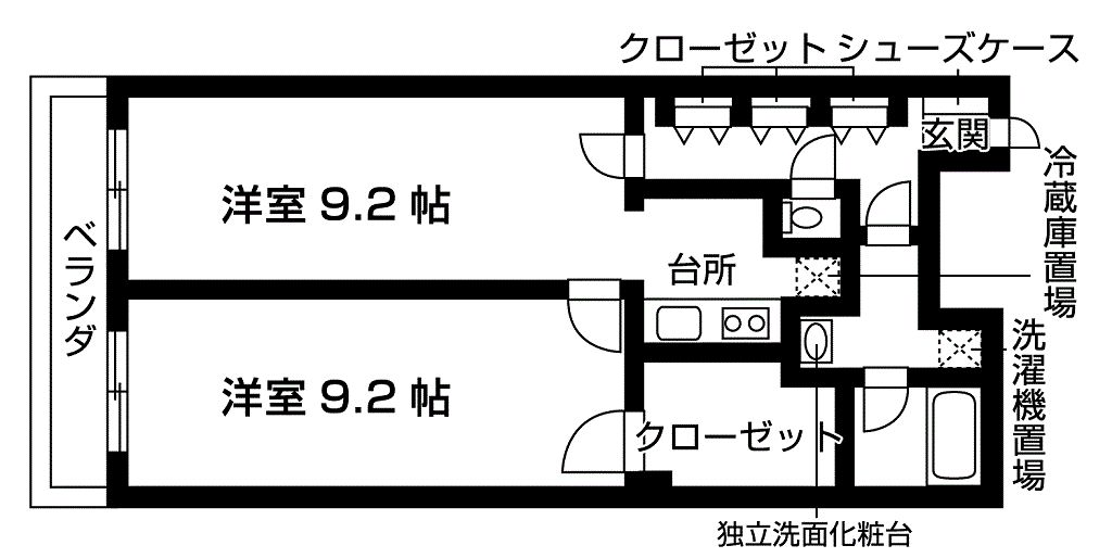 YMK伊勢原の間取り