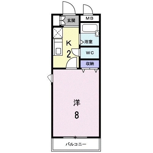 筑紫野市塔原東のマンションの間取り