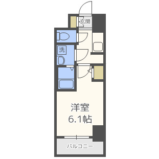 S-RESIDENCE南堀江の間取り