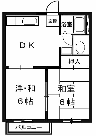 ハイツブリランテＡの間取り