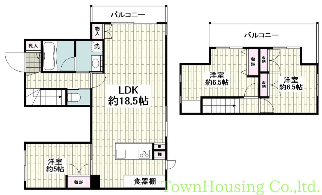 目黒区南のマンションの間取り