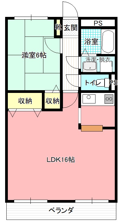 曙町ＫＹハイツの間取り