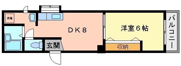 パルフェ八坂の間取り