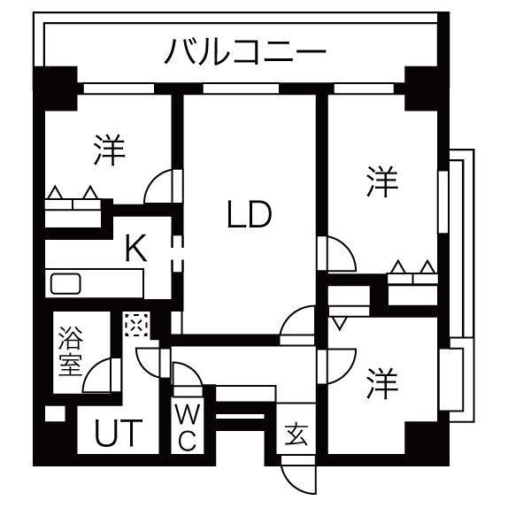 アーバンポイント高崎の間取り