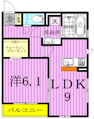 フィーカ　アパルフェの間取り