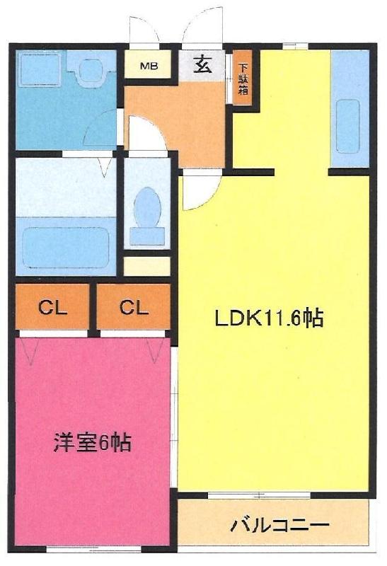 【さいたま市浦和区前地のマンションの間取り】