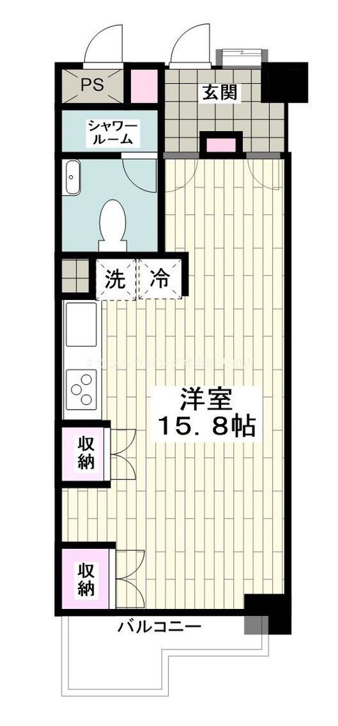 横浜市旭区二俣川のマンションの間取り