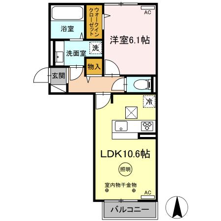 D-ROOM SPERANZAの間取り