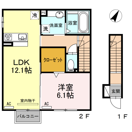 グランツ久保の間取り