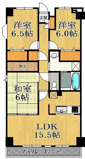 八千代市村上南のマンションの間取り