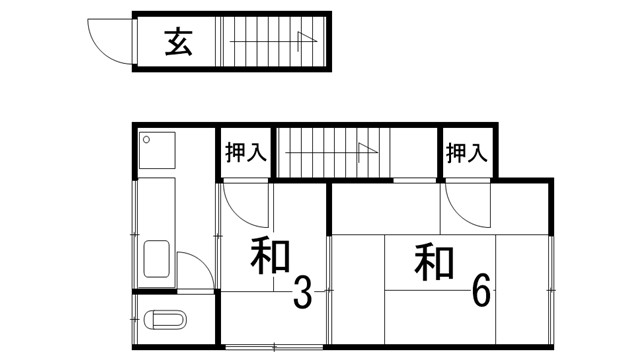 松葉荘の間取り