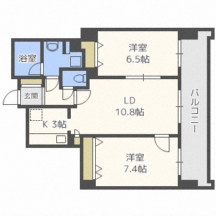 レジディア円山北五条の間取り