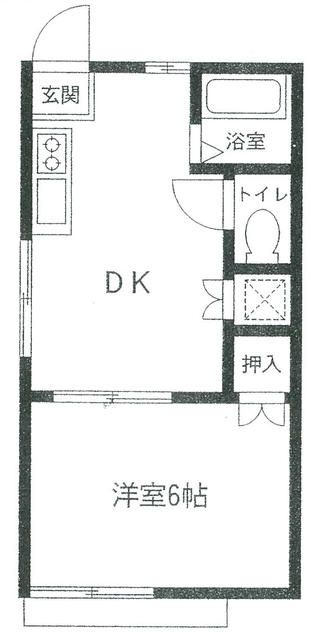 横浜市旭区南本宿町のアパートの間取り