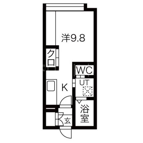 【札幌市白石区菊水五条のマンションの間取り】