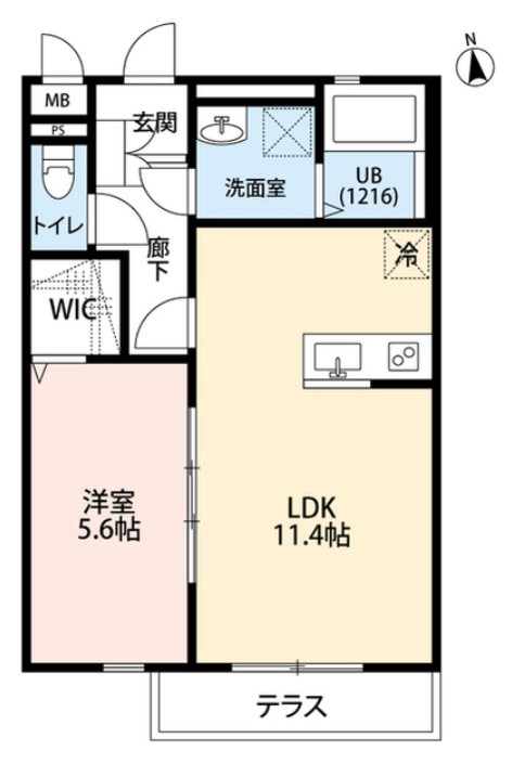 クレール桜の間取り