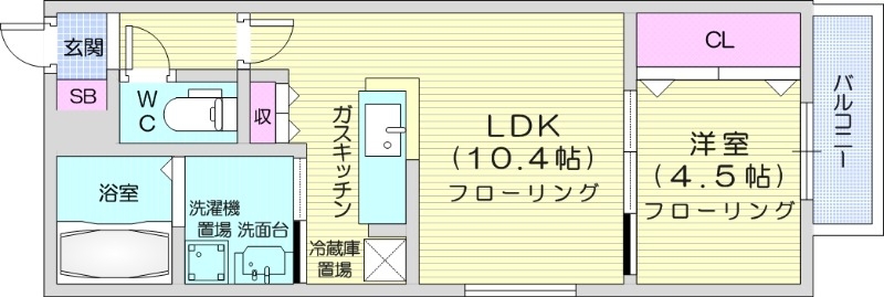 ルビア北16条の間取り