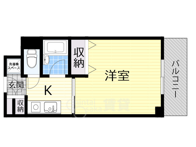 茨木市庄のマンションの間取り