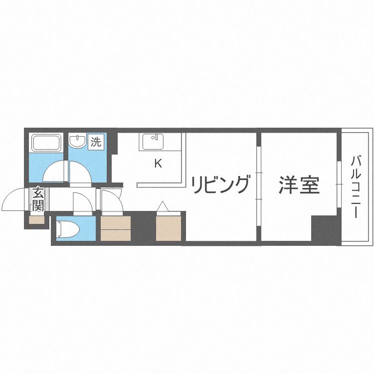 ビッグパレス南６条の間取り